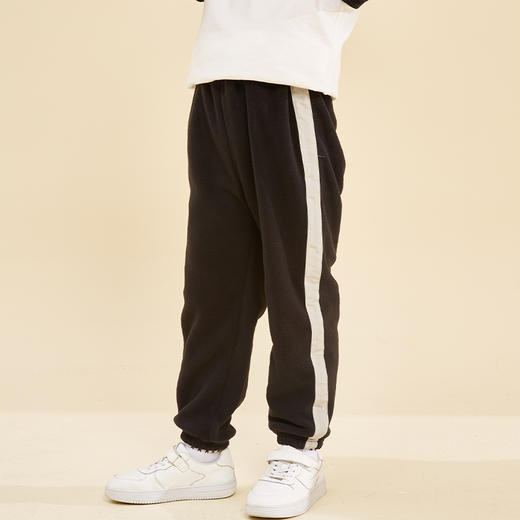 【24年反季特价清仓】龙之涵 亲子款儿童贴边摇粒绒卫裤 中大童早春保暖长裤 A类面料抗静电 商品图12