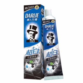 O| 黑人（DARLIE）超白竹炭深洁牙膏190g 清新口气 防蛀固齿 护龈去牙渍黄牙垢 竹炭深洁牙膏190g