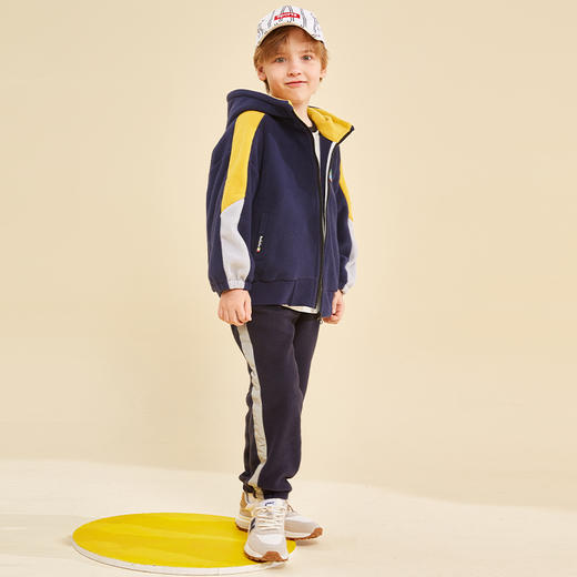 【24年反季特价清仓】龙之涵 亲子款儿童贴边摇粒绒卫裤 中大童早春保暖长裤 A类面料抗静电 商品图10