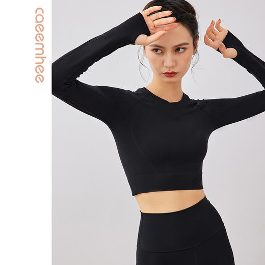 卡益套指运动瑜伽服长袖KX03949不可插胸垫 商品图4