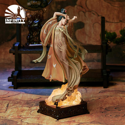 【运费顺丰到付】开天工作室原创 小雅集《鹤姬飞天》艺术品 雕塑雕像 商品图1