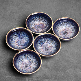 主人杯单杯小茶杯茶盏杯景德镇陶瓷单个品茗杯曜变天目盏大号