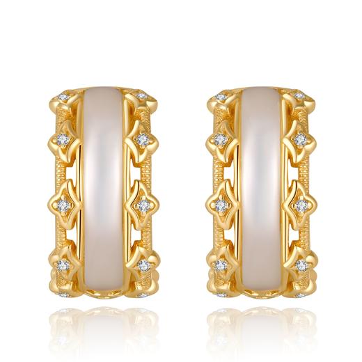 Dream梦系列｜白贝蕾丝耳环 商品图3