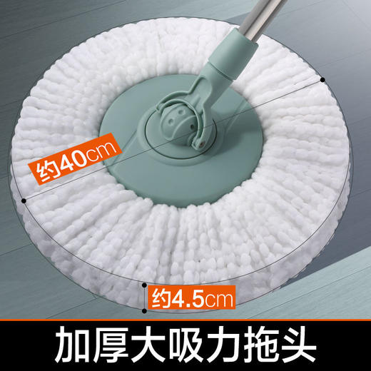 【大卫 拖把专家】D11 拖把桶旋转拖布家用免手洗拖把拖地自动懒人干湿两用墩布 商品图4