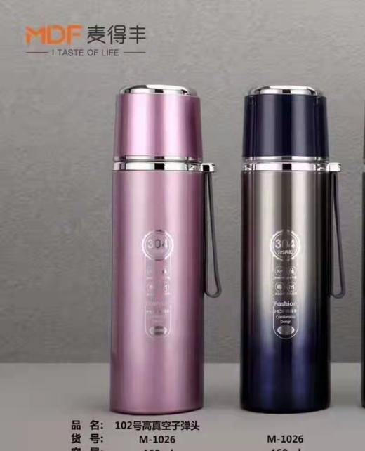 【19.9元/个】麦得丰高真空子弹头保温杯460ml（1115968）颜色随机 商品图0
