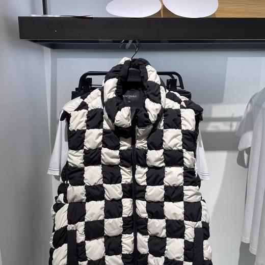 B2AGB3343太平鸟男装2021秋冬款格子羽绒马甲背心时尚马夹外套潮 商品图1
