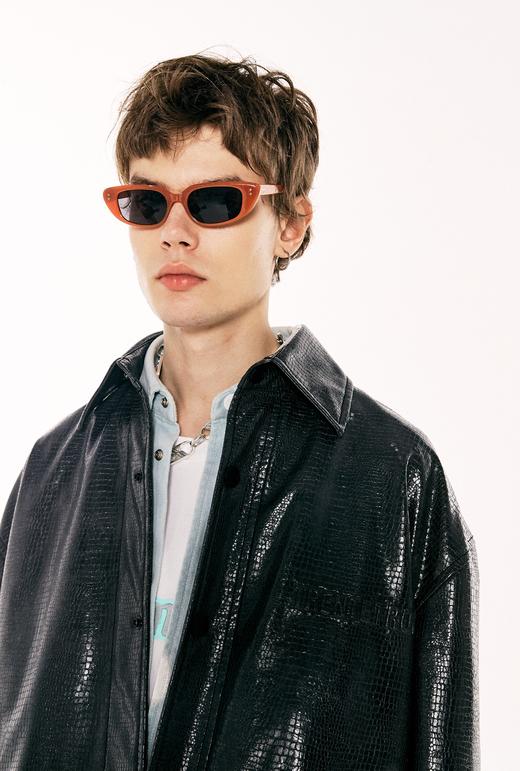 W132372478时尚亮面PU夹克 商品图4