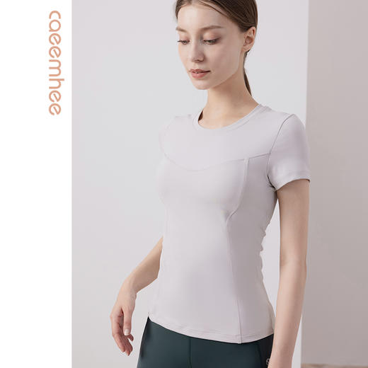 【断码捡漏】卡益裸感女士短袖瑜伽服KN03923 商品图4