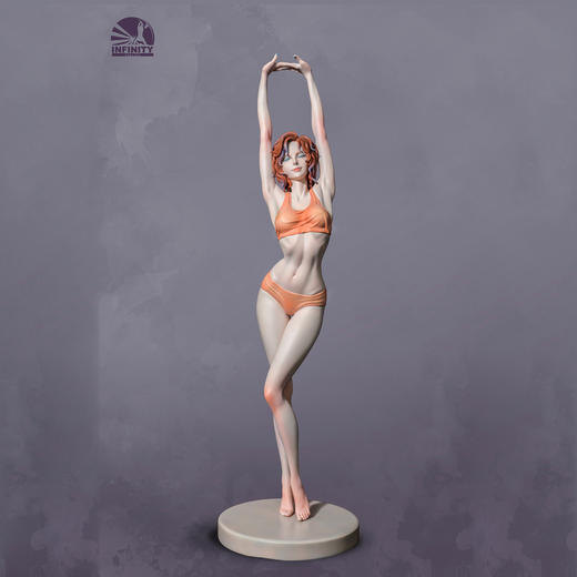 【现货发售】开天工作室×罗其胜雕像《小雅集•早安少女》艺术品雕塑摆件手办 商品图2