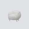 NS家居nsfurniture软包长羊毛款休闲单人沙发NSCC-2248-C1 KD*Goat fur-ivory 商品缩略图1