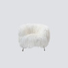 NS家居nsfurniture软包长羊毛款休闲单人沙发NSCC-2248-C1 KD*Goat fur-ivory 商品缩略图0