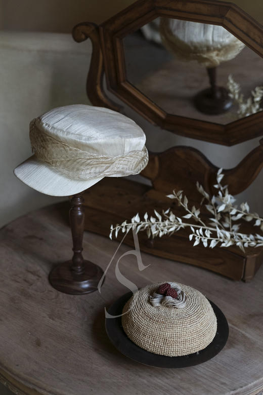 Kreuzzz 白色真丝persley报童帽 商品图5