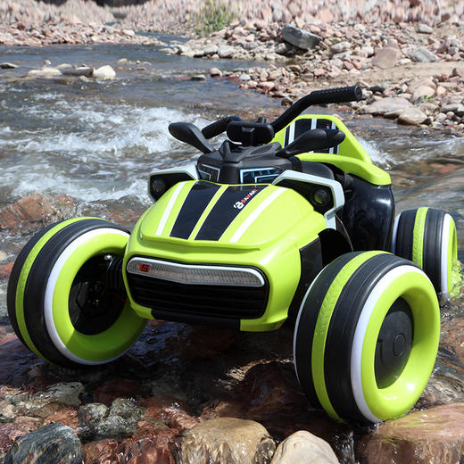 萨玛特儿童电动四轮车沙滩摩托车宝宝可坐双驱充电瓶玩具越野汽车SMT-918 商品图2
