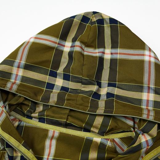 谜底2021秋季新款复古文艺休闲连帽纯棉格子连衣裙长袖213ML1706 商品图3