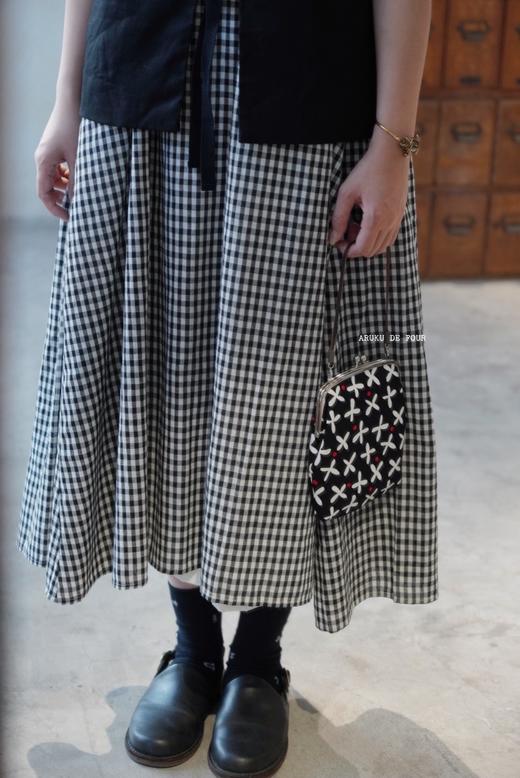 ichi 蓝白小格/蓝白格/黑白小格/黑白格 连衣裙 商品图13