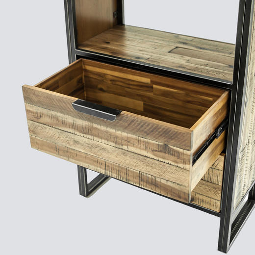 NS家居nsfurniture家居客进口铁艺实木复合展示柜/书柜NSCB-ELE L02 商品图4