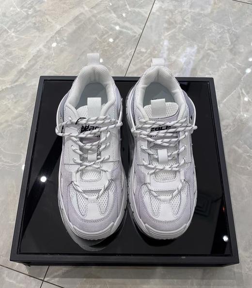 B1ZDB3118太平鸟男装2021秋新款休闲舒适百搭白色厚底网面老爹鞋 商品图0