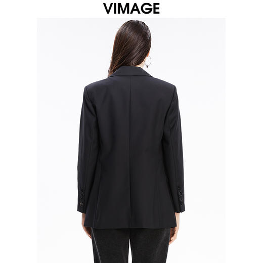 VIMAGE纬漫纪秋款气质帅气职业收腰显瘦西装外套V1603236 商品图5
