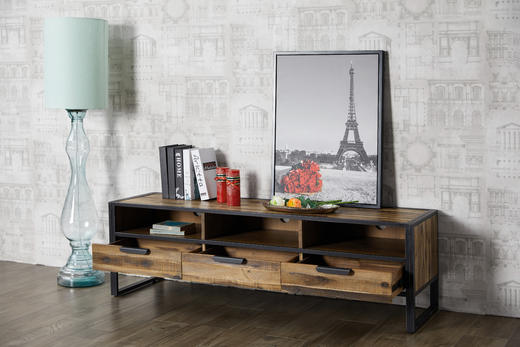 NS家居nsfurniture家居客厅进口铁艺实木复合电视柜/边柜NSCB-ELE L01-165 商品图7