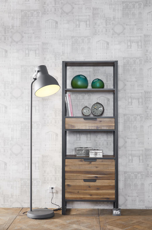 NS家居nsfurniture家居客进口铁艺实木复合展示柜/书柜NSCB-ELE L02 商品图6