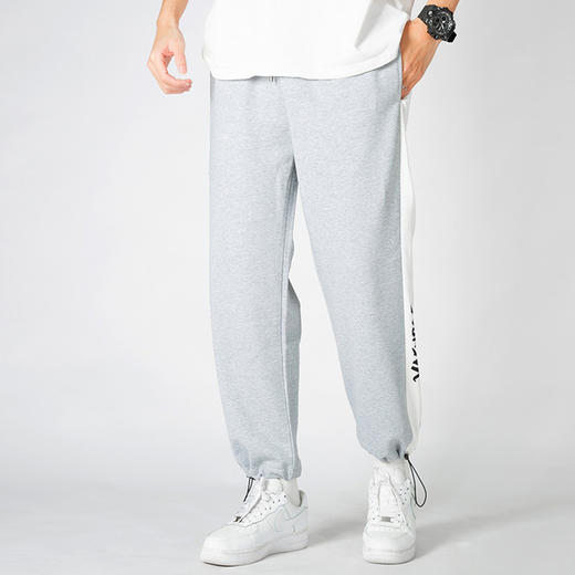 【服饰鞋包】春季新款卫裤男潮流铅笔裤宽松休闲长裤男生篮球裤灰色运动束脚裤 商品图2