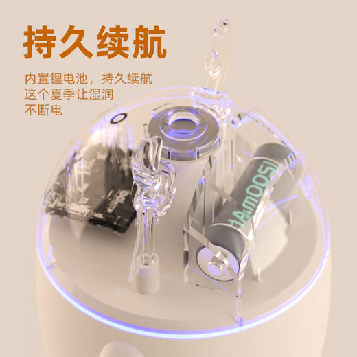 加湿器家用室内卧室迷你小夜灯车载大房间空气净化器空调喷雾香薰七夕情人节 商品图3