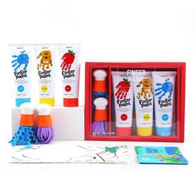 手指画三色萌芽装