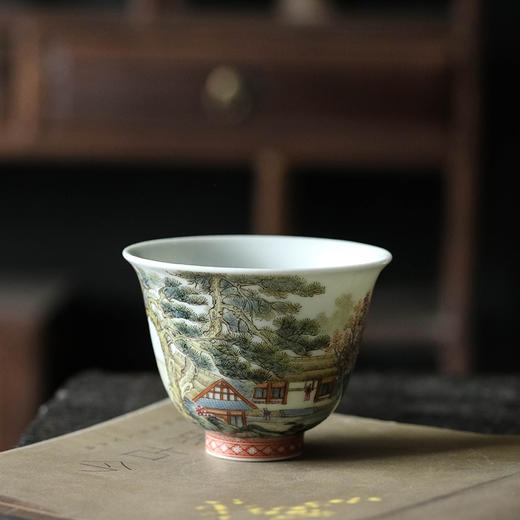 粉彩松江访友杯 商品图1