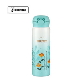 杯具熊弹跳保温杯-花海/TT346-470成人儿童喝水水壶便携男女士学生