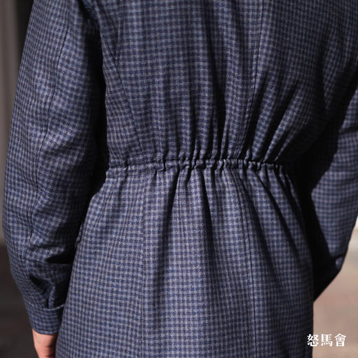 Reda ATTO Super 110's 澳洲美丽诺羊毛雾霾蓝小方格纹M65飞行员夹克 商品图8