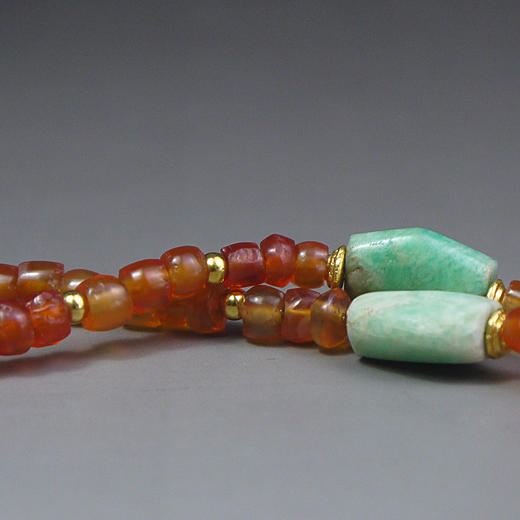 鲜卑天河石+西亚高古红玛瑙项链 商品图7