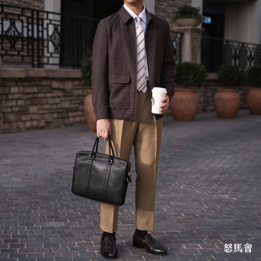 Reda ATTO Super 110's 澳洲美丽诺羊毛勃艮第红小方格纹A2飞行员夹克 商品图3