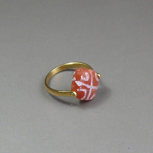 镶蚀红玉髓双面戒指 商品图5