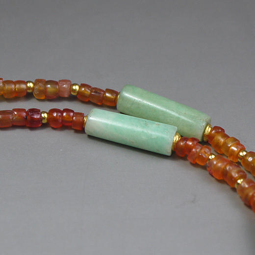 鲜卑天河石+西亚高古红玛瑙项链 商品图3