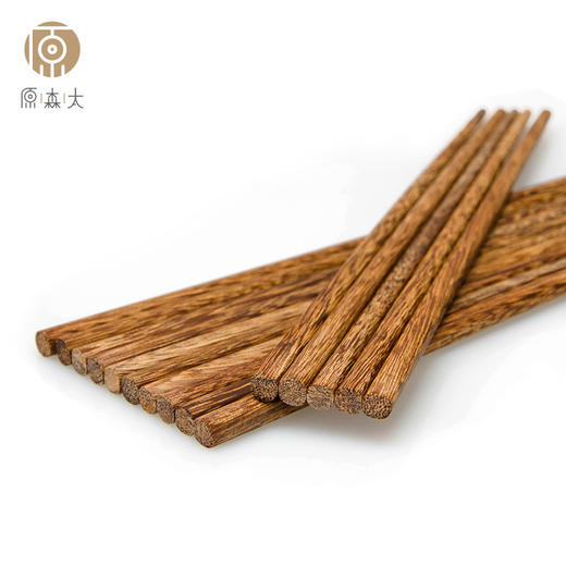 原森太鸡翅木圆筷家庭10双装XYSTKZ010 商品图3