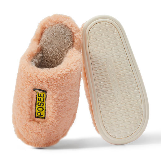 朴西钥匙扣棉拖鞋PS3718秋冬室内保暖厚底居家男女士 商品图0