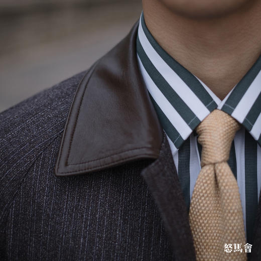 Lanificio Cerruti 1881 初剪羊毛咖啡色A2飞行员夹克 商品图5