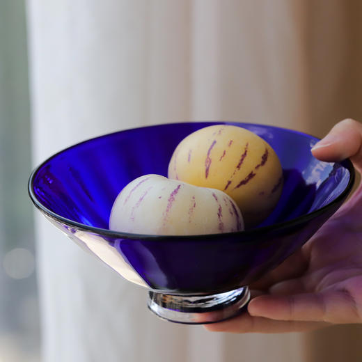 日本 小林亮二 日用餐具 筷架 高足碗盘 甜品碗 樱花粉 琉璃色 餐桌 商品图6