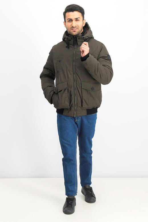 Tom Tailor 秋冬厚款 金属标连帽可拆 夹克外套 瑕疵特惠不退换 Z-7689 商品图1