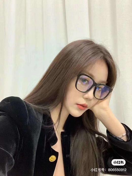 价值3000+ 原dan 素颜神器！小香新款纯黑色镜框 不挑脸型显脸小 轻便舒适 可配近视度数 镜片略带蓝光日常佩戴保护眼晴 近视女生闭眼入！预售 商品图4