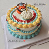 INS风“奶油霜”复古手绘蛋糕（提前三天预订） | 拍之前请先私聊确认口味和款式（蛋糕上的裱花和小动物是动物奶油+黄油） 商品缩略图4