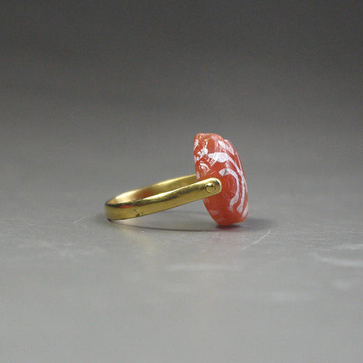 镶蚀红玉髓双面戒指 商品图2