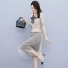 HRYZ7625 2021春秋季时尚新款连衣裙针织线衣配蕾丝长款连衣裙 商品缩略图3