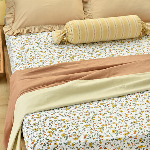 秋意碎花全棉床笠 商品图2