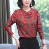 MZ 115681碎花网纱衬衫宽松印花小衫 商品缩略图2