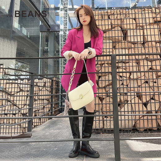 VIA BEANS  反领四扣休闲西装外套9221010046 商品图6