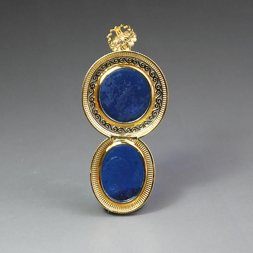 中古琉璃“宇宙蓝”项坠 商品图1