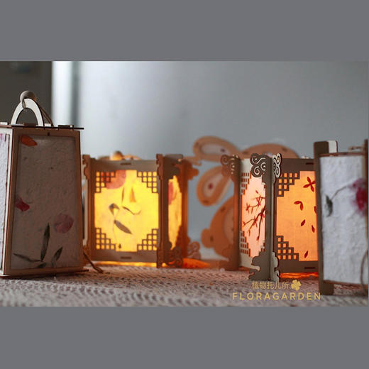 押花-山河映月-中秋灯笼 商品图0