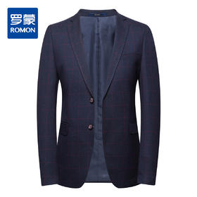 【经典格纹】罗蒙秋冬新品西装男外套商务正装休闲小西装单西服开衫