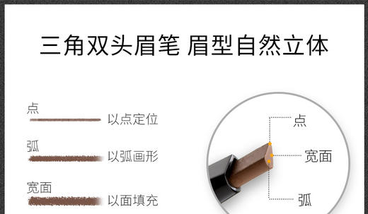【美妆个护】健美创研 双头眉笔彩妆持久防水品牌化妆品 商品图3